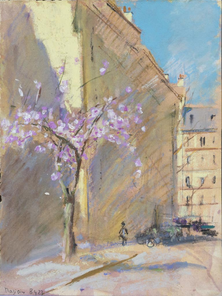 OLIVIER DE MAZIÈRES - Pastels de Montmartre, printemps 2023, 40 × 30 cm