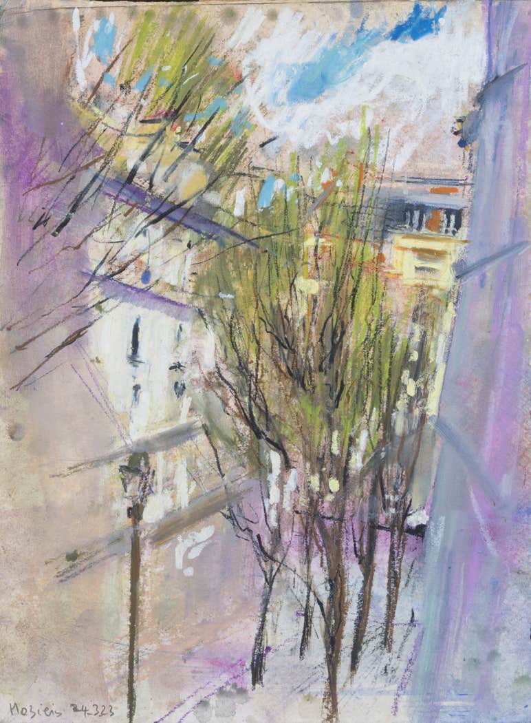 OLIVIER DE MAZIÈRES - Pastels de Montmartre, printemps 2023, 40 × 30 cm