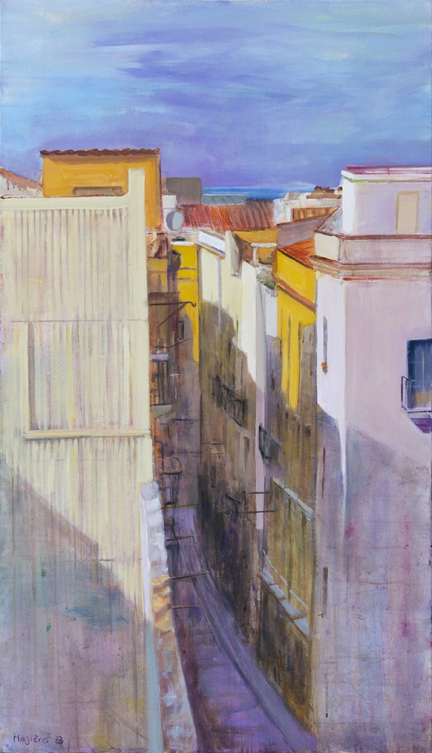 Toile de OLIVIER DE MAZIÈRES - Tarragona, 2023, 128 × 73 cm